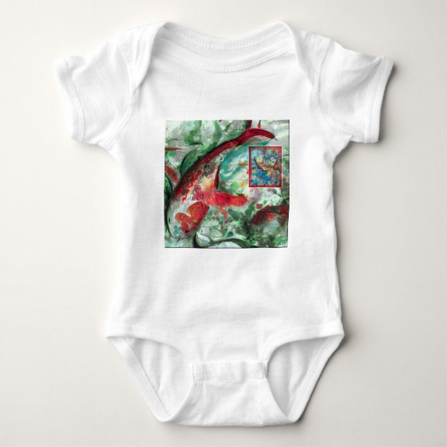 Body Para Bebé Pintado de peces Koi Carp (Anverso)