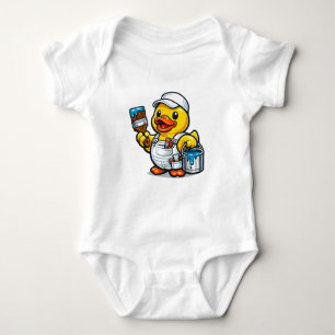 Body Para Bebé Pintor Pato de Goma