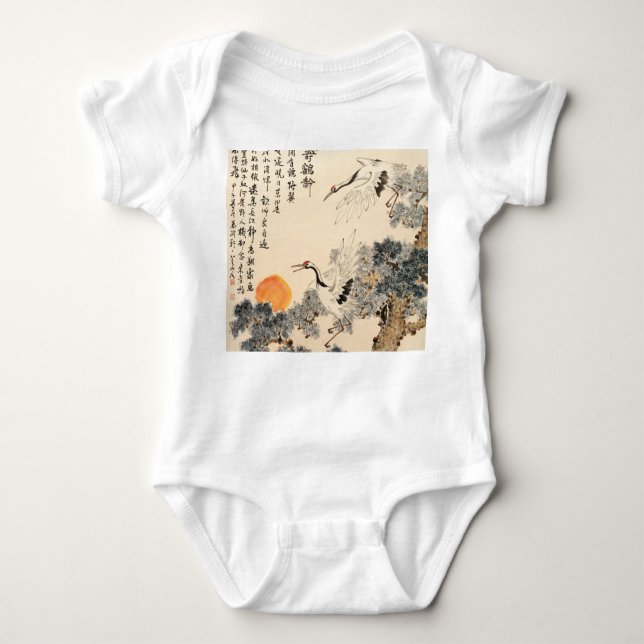 Body Para Bebé Pintura asiática tradicional: arte clásico. (Anverso)