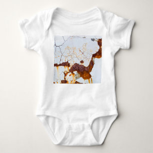 Body Para Bebé Pintura blanca rota, auto oxidado.