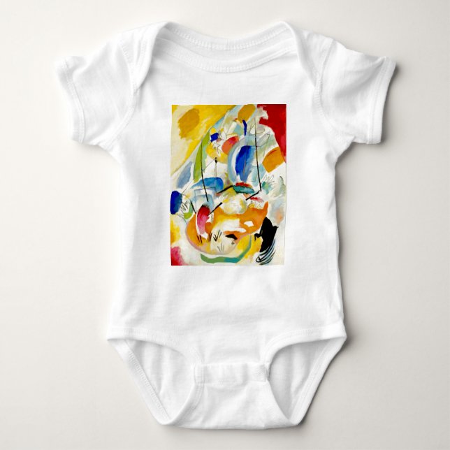Body Para Bebé Pintura de la batalla marítima de Kandinsky en 191 (Anverso)