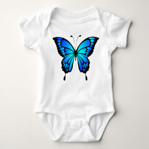 Body Para Bebé Pintura de mariposa azul