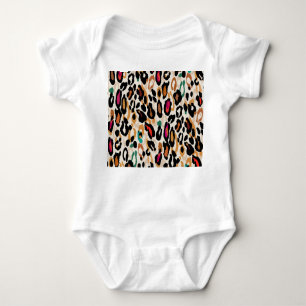 Body Para Bebé Pinturas de animales vivos de leopardo