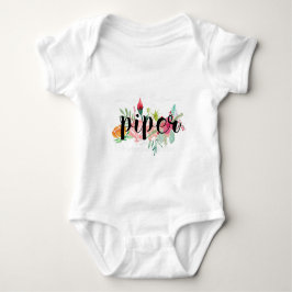 Body Para Bebé Piper Floral personalizada