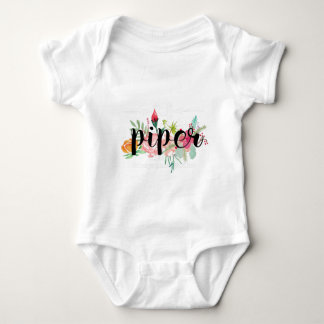 Body Para Bebé Piper Floral personalizada