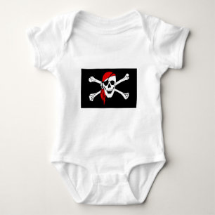 Body Para Bebé pirata-47705 bandera pirata huesos calavera peligr