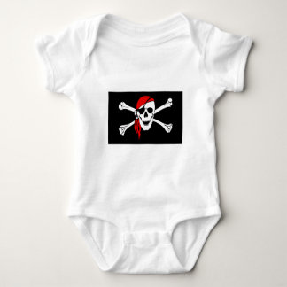 Body Para Bebé pirata-47705 bandera pirata huesos calavera peligr