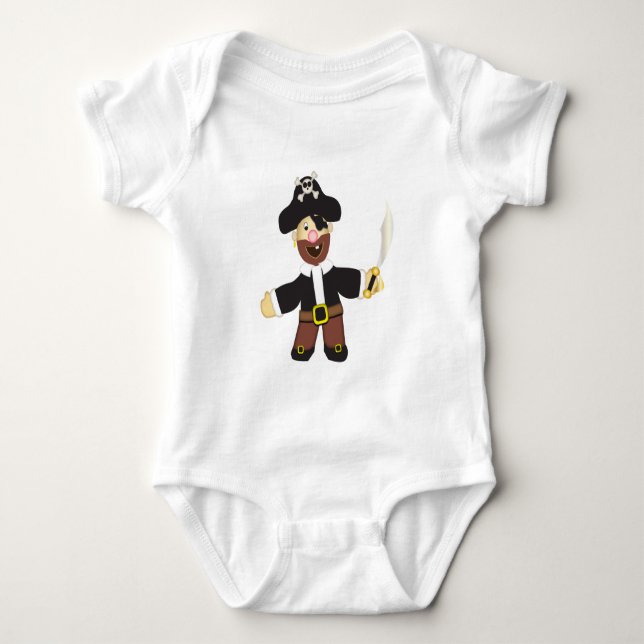 Body Para Bebé Pirata Cute (Anverso)