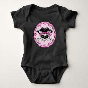 Body Para Bebé Pirate Princess Kitty Skull