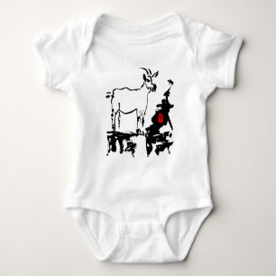 Body Para Bebé Pista de cabra Año Chino Vietnamita Traje de cuer