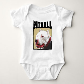 Body Para Bebé Pitbull blanco