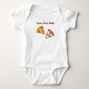 Body Para Bebé Pizza de comida rápida - Caras de comida chatarra 