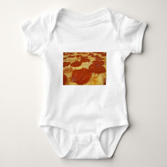 Body Para Bebé pizza de pepperoni (Anverso)