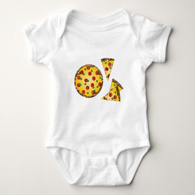 Body Para Bebé pizza secuencial (Anverso)