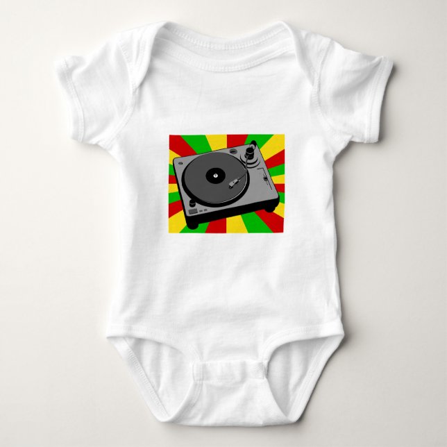 Body Para Bebé Placa giratoria de Rasta (Anverso)