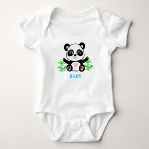 Body Para Bebé Plantas Panda Bear & Bamboo
