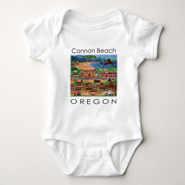 Body Para Bebé Playa Cannon ~ Oregon (Anverso)
