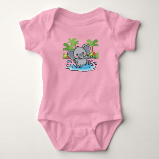 Body Para Bebé Playful Little Elephant Splash