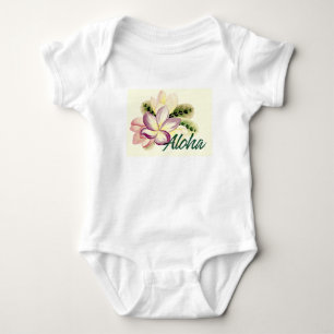 Body Para Bebé Plumeria Aloha