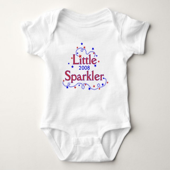 Body Para Bebé Poca camiseta del Sparkler (Anverso)