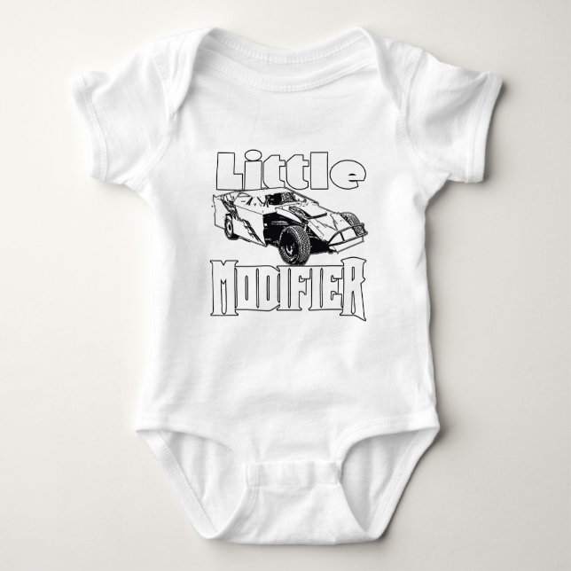 Body Para Bebé Poco modificante - Carreras modificadas suciedad (Anverso)