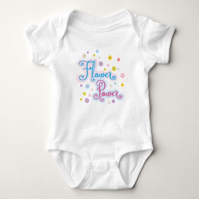Body Para Bebé Poder de la Flor suave (Anverso)
