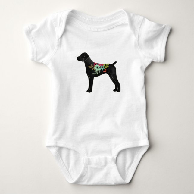 Body Para Bebé Pointer Boho Silhouette (Anverso)