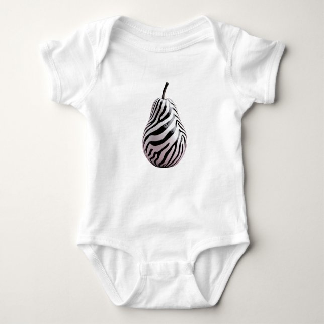 Body Para Bebé Poire Zèbre – Zebra Pear (Anverso)