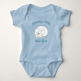 Body Para Bebé Polar Bear Baby Shower Winter Boy Blue