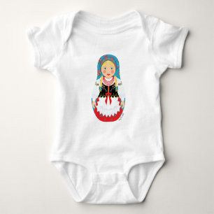 Body Para Bebé Pole Matryoshka Baby Bodysuit