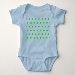 Body Para Bebé Polka Dot Baby Bodysuit (Navy Blue & Lime Green)
