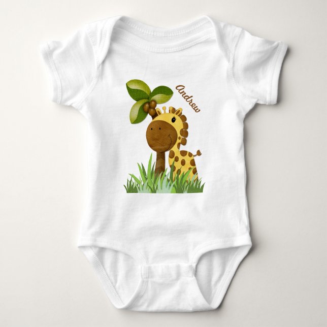 Body Para Bebé Polka Dot Giraffe (Anverso)