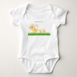 Body Para Bebé Pollito amarillo lindo