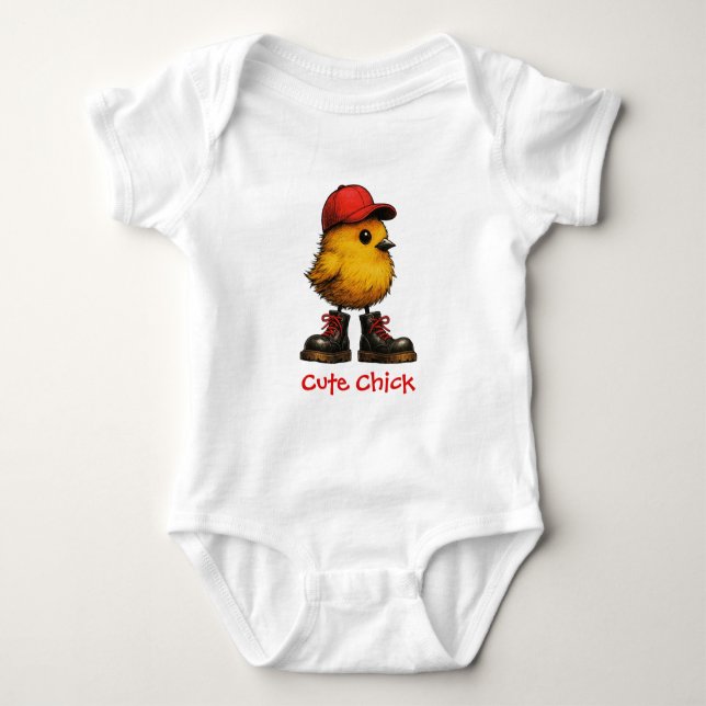 Body Para Bebé Pollito Lindo (Anverso)