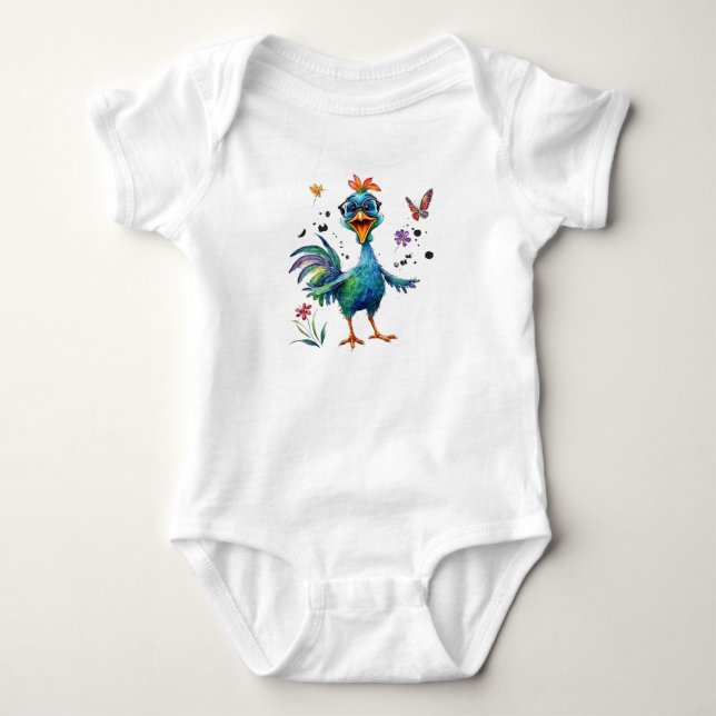 Body Para Bebé Pollito Listo (Anverso)
