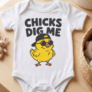 Body Para Bebé Pollitos Me Encuentran Divertido Pollito De Pascua