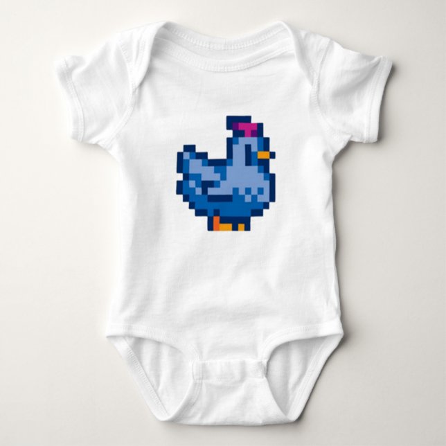 Body Para Bebé Pollo azul de Stardew Valley (Anverso)