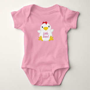Body Para Bebé Pollo Baby Shower Pink