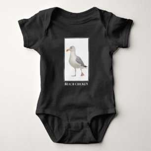 Body Para Bebé Pollo de playa - Humor de gaviota de gaviota de ga