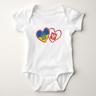 Body Para Bebé Polonia Ucrania Ama corazones