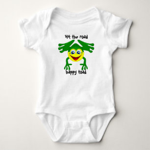 Body Para Bebé "Ponte en camino, sapo feliz" Camiseta infantil