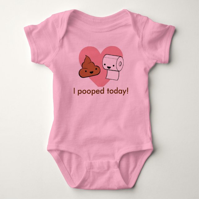 Body Para Bebé pooped hoy (Anverso)