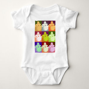 Body Para Bebé Pop Art Snow Kitty
