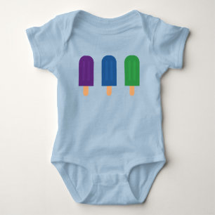 Body Para Bebé Popsicle azul