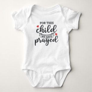 Body Para Bebé Por este niño hemos orado
