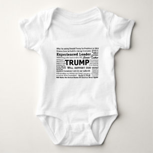 Body Para Bebé Porqué estoy votando por Donald Trump