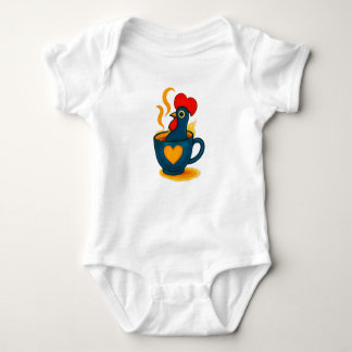 Body Para Bebé Portuguese Galo de Barcelos Coffee Baby Bodysuit –