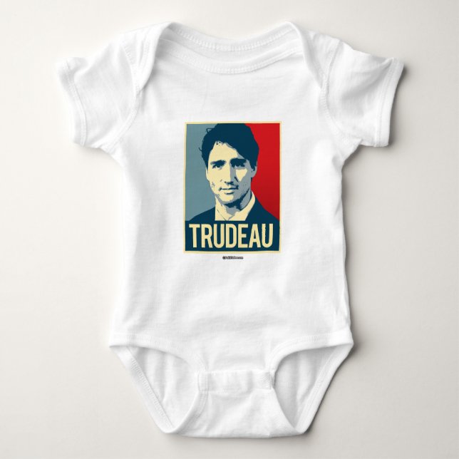 Body Para Bebé Poster de la propaganda de Trudeau - .png (Anverso)