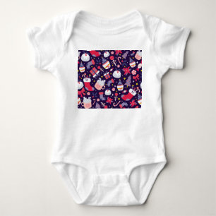 Body Para Bebé postres navidades, estampado estelar vintage.