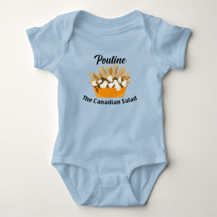 Body Para Bebé Poutine, La Ensalada Canadiense - Traje De Cebú Pa